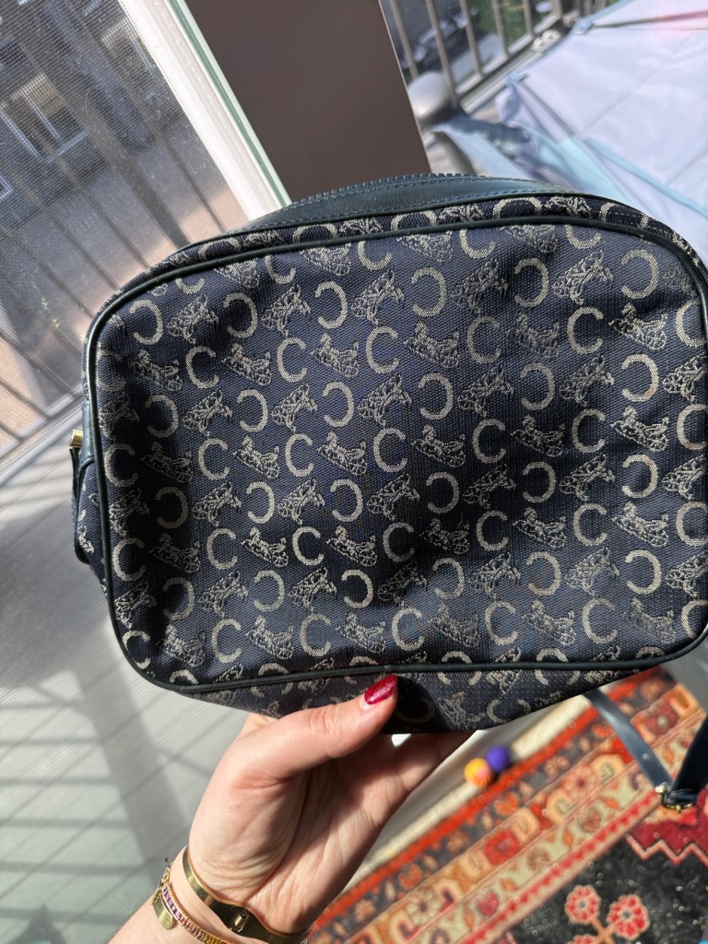 Celine navy monogram vintage crossbody - Picture 8 of 8